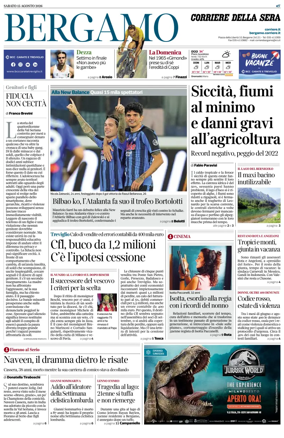 Cover of Corriere della Sera (Bergamo)