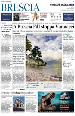 Cover of Corriere della Sera (Brescia)