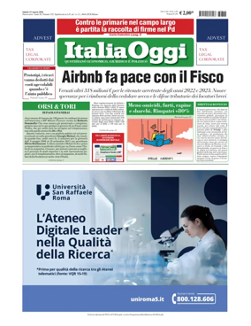 Cover of ItaliaOggi