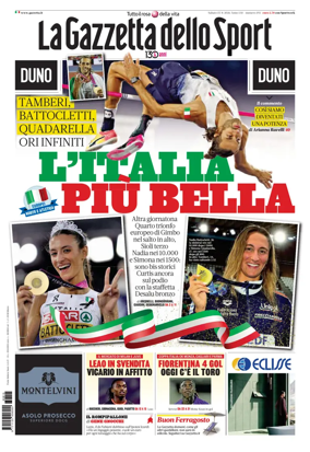 Cover of La Gazzetta dello Sport - Roma