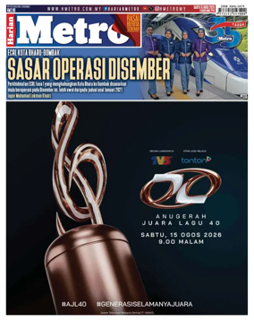Cover of Harian Metro