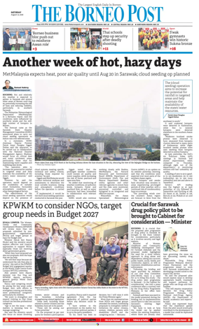 Cover of The Borneo Post (Sarawak)