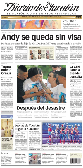 Cover of Diario de Yucatan