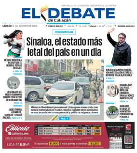 Cover of El Debate de Culiacan