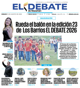 Cover of El Debate de Mazatlan