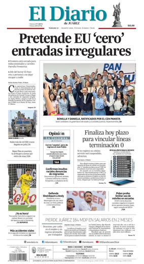 Cover of El Diario de Juarez