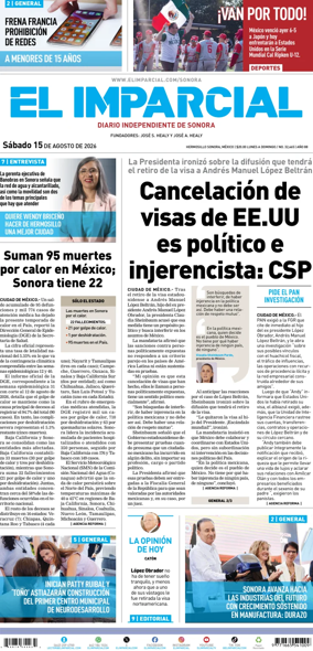 Cover of El Imparcial