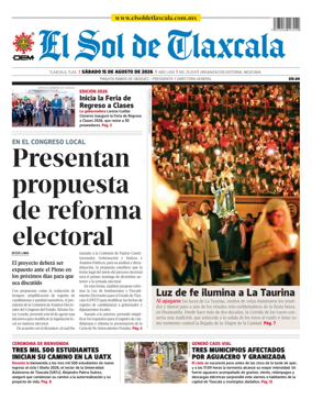 Cover of El Sol de Tlaxcala