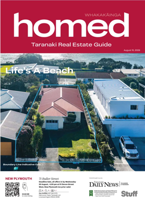 Cover of Homed Taranaki Daily News