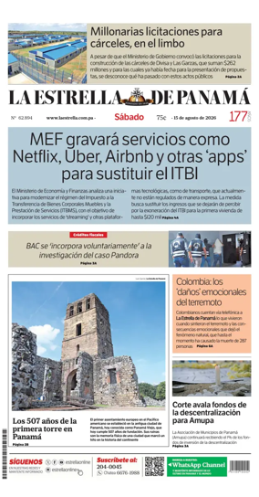 Cover of La Estrella de Panama