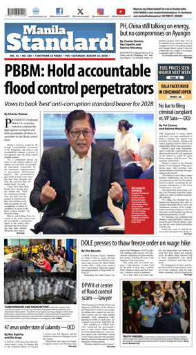 Cover of Manila Standard