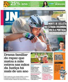Cover of Jornal de Noticias