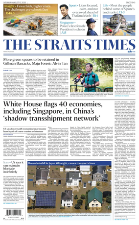 Cover of The Straits Times