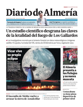 Cover of Diario de Almeria