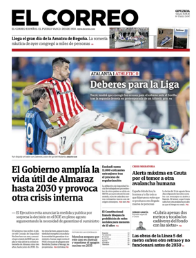Cover of El Correo (Gipuzkoa)