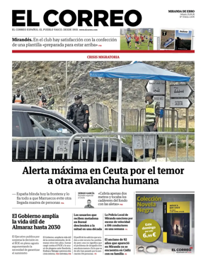 Cover of El Correo (Miranda de Ebro)