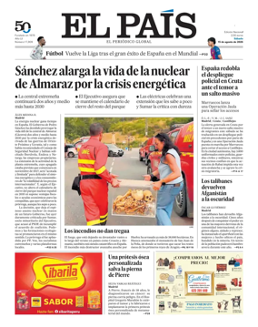 Cover of EL PAIS Andalucia