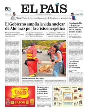 Cover of EL PAIS Euskadi