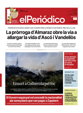 Cover of El Periodico - Catala