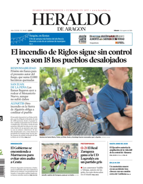 Cover of Heraldo de Aragon