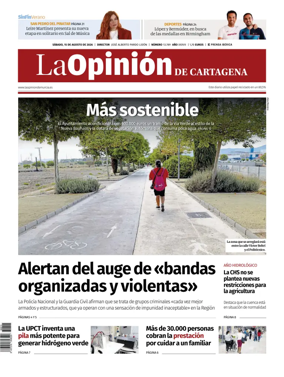 Cover of La Opinion de Murcia (Cartagena)