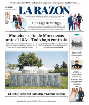 Cover of La Razon (Cataluna)
