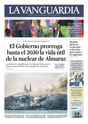 Cover of La Vanguardia