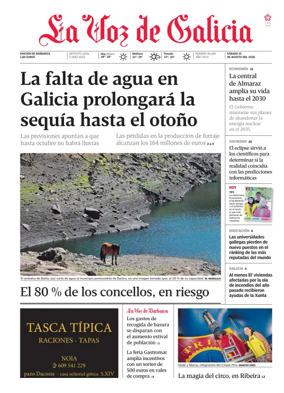Cover of La Voz de Galicia (Barbanza)