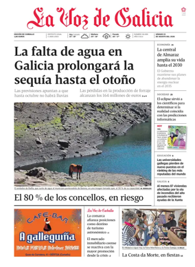 Cover of La Voz de Galicia (Carballo)