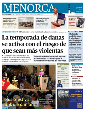 Cover of Menorca Diario Insular