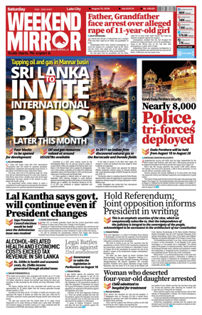 Cover of Daily Mirror (Sri Lanka)