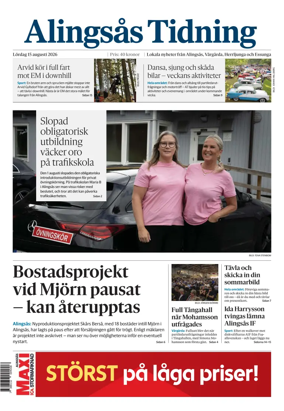 Cover of Alingsas Tidning