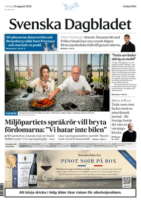 Cover of Svenska Dagbladet