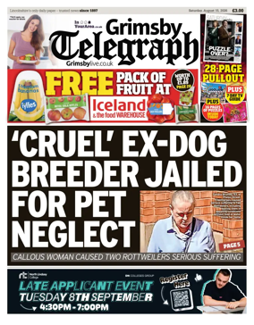 Cover of Grimsby Telegraph