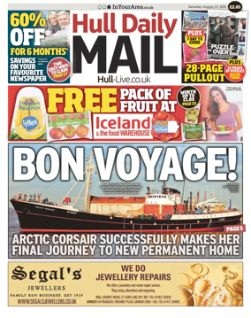 Cover of Hull Daily Mail