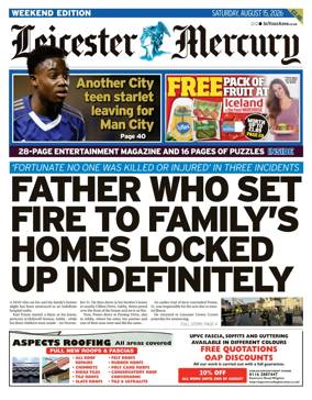 Cover of Leicester Mercury