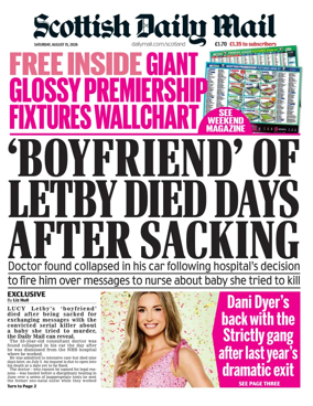 Cover of Scottish Daily Mail