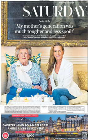 Cover of The Daily Telegraph – Saturday Supplement