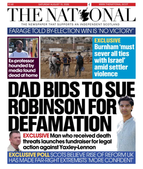 Cover of The National (Scotland)