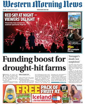 Cover of Western Morning News (Saturday)
