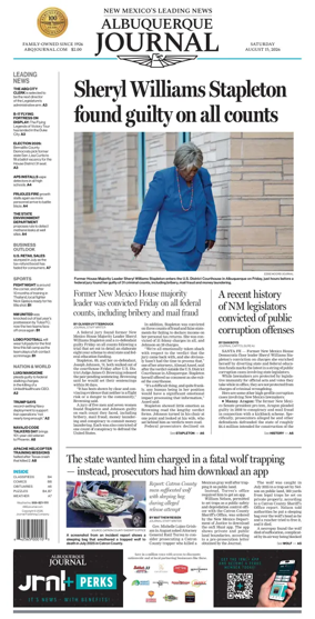 Cover of Albuquerque Journal