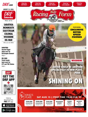 Cover of Daily Racing Form National Digital Edition