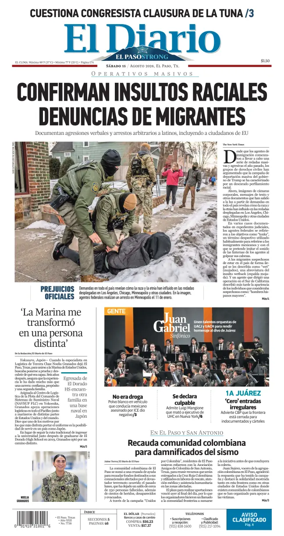Cover of El Diario de El Paso
