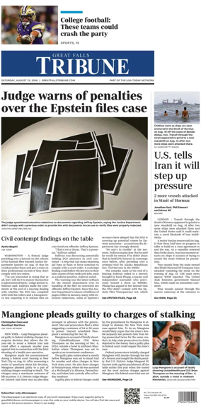 Cover of Great Falls Tribune