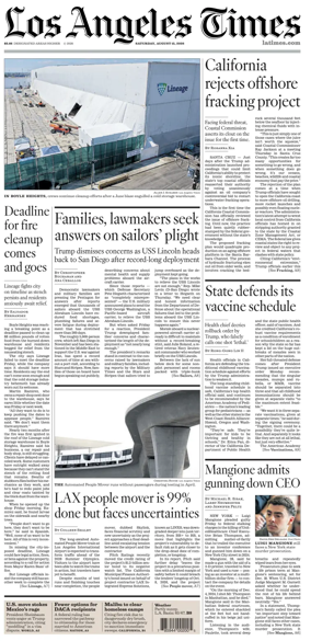 Cover of Los Angeles Times