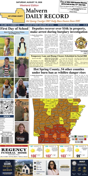 Cover of Malvern Daily Record