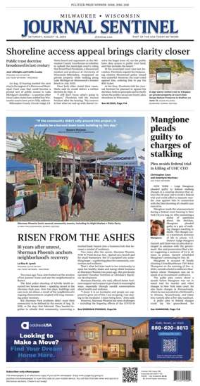 Cover of Milwaukee Journal Sentinel