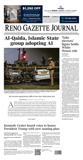 Cover of Reno Gazette Journal