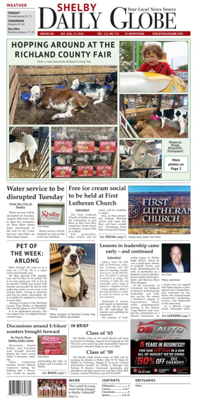Cover of Shelby Daily Globe