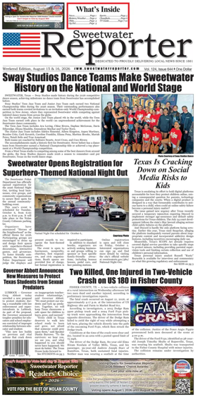 Cover of Sweetwater Reporter
